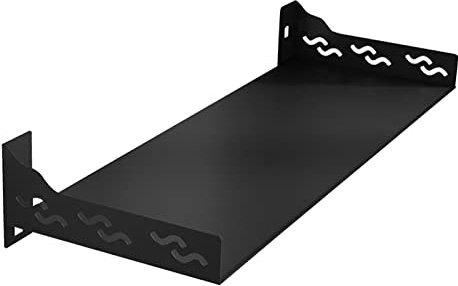 Mikrovågsugn förvaringsställ väggmonterat stativ för mikrovågsugnar, mikrovågsugnshållare, kraftiga hyllfästen svart aluminiumlegering mikrovågsfäste ugnsställ, kökshylla, längd: 50 cm/60/3