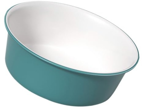 WRITWAA Lavabo Redondo de Plástico Verde para Lavar los Pies, Diseño Versátil y Resistente, Adecuado para Cuidado Personal y Uso en Salón
