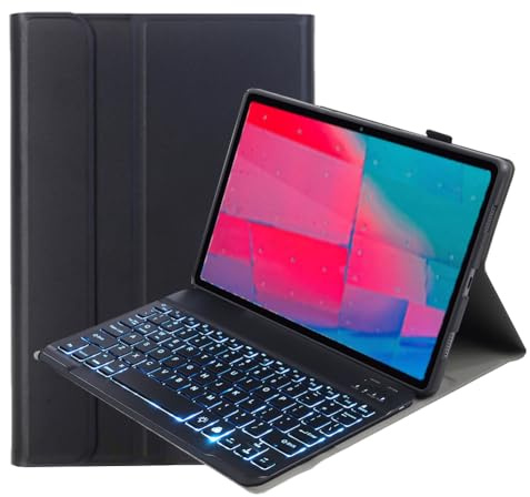 leleyo Funda Teclado para Lenovo Tab M10 Plus 10.3 FHD,Negro | Lenovo Tab M10 Plus 10.3 FHD (TB-X606F/TB-X606X)/K10 (TB-X6C6) Retroiluminación Bluetooth Magnético Desmontable QWERTY