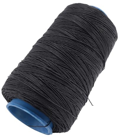 Fuhjythy 400m 80lbs Nylon Twisted Bowstring Thread Fishing String Sewing Cord Kite Line, Black