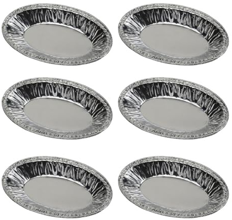 WEKADRIN Stampi Ovali Monouso in Carta Stagnola per Crostatine e Uova 250 Pirottini Usa e Getta in Alluminio Antiaderenti per Forno Adatti per Torte Flan e Grigliate Piccoli
