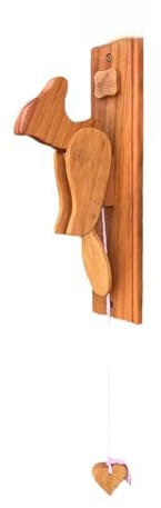 Whychstore Türklopfer aus Holz mit charmantem gelbem Vogel-Design, skurrile Dekoration für Vorder- oder Hintertüren, einfache Installation, umweltfreundliche Türklingel