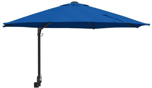 Vopese Garden Parasol Azurblau 248 x 248 x 148 cm Polyester and Steel For outdoor, terrace, and garden shading purposes ZSSCJ-UK42003234UK