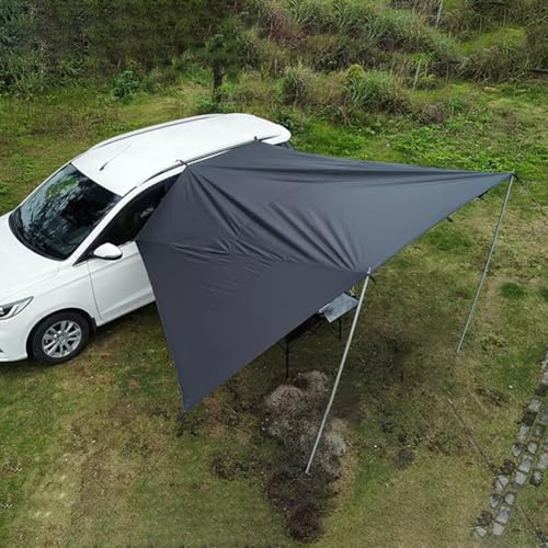 MOOWI Toldo Coche para VW Multivan ID. Buzz 2003-2024 2025+, Impermeable Protección Solar Toldo Furgoneta Camper con Ventosas para Camping Viajes Playa Picnic,L 2.5m*4m