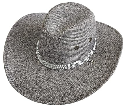 Generico 2-åriga sommarhattar för män, panamahatt, herrhatt, strand solhatt, jazz solhatt, brittisk cylinderhatt, solhatt,, Grå, one size