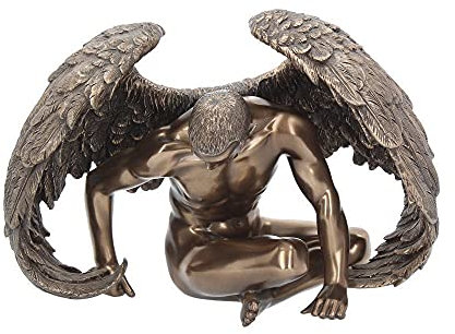 Unbekannt Ange Déchu - Angels Rest - Mâle Statue Nu