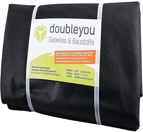 Sandkastenvlies 2 x 2 m schwarz - Schutzvlies für Sandkasten - 80g/m² 4,99/m²
