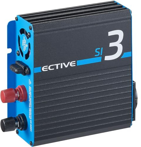 ECTIVE - Wechselrichter 12V auf 230V SI3-300W Reine Sinuswelle - Offgrid-Spannungswandler DC/AC Strom mit USB, Überlast- & Überhitzungsschutz - Inverter Stromwandler für Haushaltsgeräte & Camping