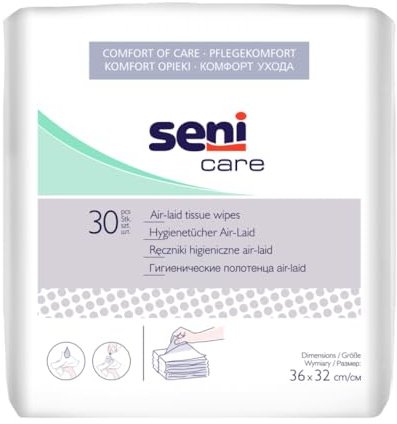 SENI CARE Airlaid Wischtücher - PZN 05565563 - (30 Stück).