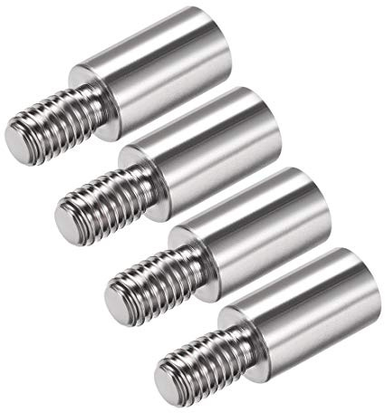 uxcell Arcade Joystick 15mm Shaft Extender Control Rod Extension Stainless Steel Classic Fighting Game Machine DIY Parts 4Pcs