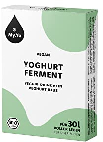 My.Yo Bio Joghurtferment Vegan – 6x5 g – Starterkulturen für 30 L pflanzlichen Joghurt – ohne tierische Zusätze – DE-ÖKO-013 zertifiziert