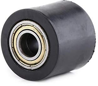 Rouleau de Tendeur de Chaîne,8mm 10mm Curseur de Rouleau Poulie Chaîne Guide Roue Tendeur Galet d'entraînement pour Moto Vélo Rue Glisseur Universel pour Street Bike Moto ATV (Noir10MM)