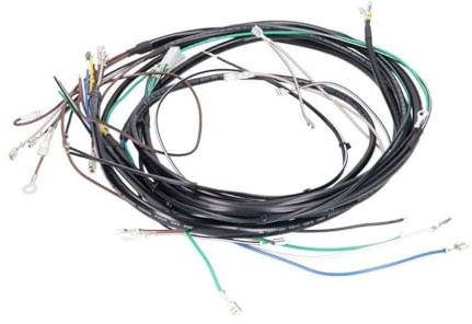 Kabelbaum Kabelsatz + Schaltplan 6V/12V kompatibel mit Simson S50, S51, S70 | Mit Schaltplan; ohne Kabel für Grundplatte, Blinker und Verbindungskabel zwischen Elektronikbaustein und Zündschloss