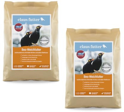 claus Beo-Weichfutter - Alleinfutter für Beos - Doppelpack - 2 x 500 g