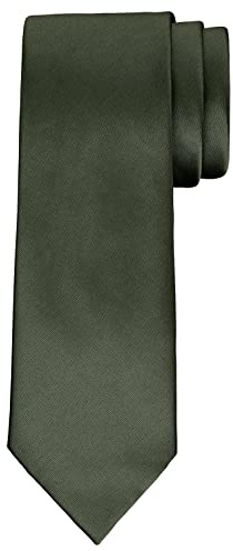 BomGuard Herren Krawatte 7 cm breit,khaki-grün