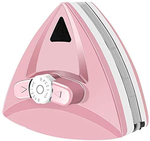 Samnuerly Magnetischer Fensterreiniger, Fensterglas-Reinigungsbürste, für Hochhaus-Glasfenster (Farbe : Pink) (Pink)