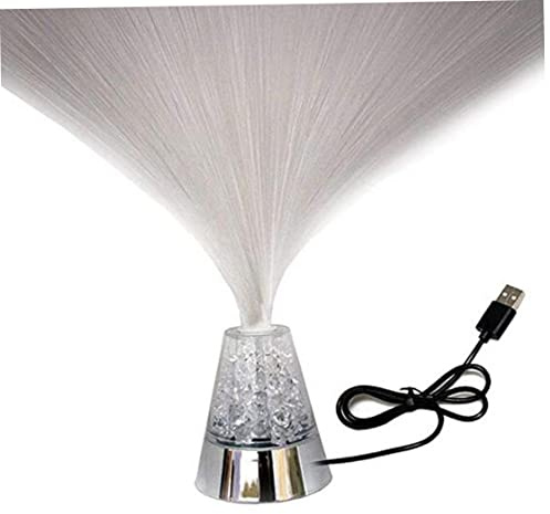 Naisicatar Lampe à Fibre Optique modifiant la Couleur LED Lumière de Nuit Humeur relaxante Lumière avec câble USB pour la décoration de Maison de la Chambre pour Enfants (Pas de Batterie)