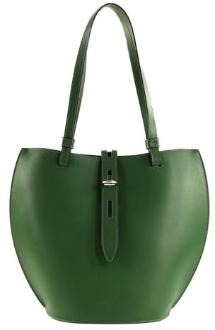 Furla Leder Schultertasche Handtasche Unica Tote Ivy dunkelgrün