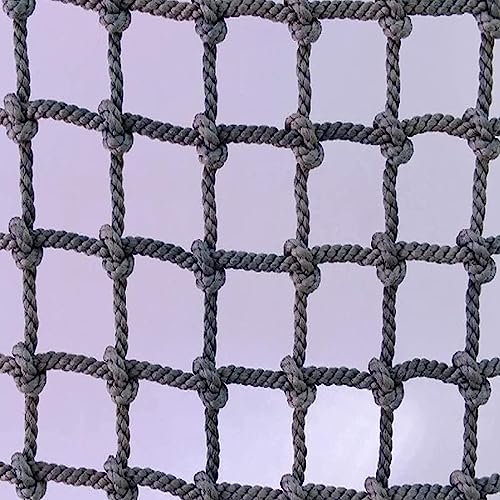 KjoiDWz Playground Rope Net Protective Safety Net Climbing Cargo Net Rope Climbing Net For Outdoor Obstacle Course, Tree House, Playground Net Yard Frame Climbing Net, Treehouse Rope Ladder(3*6m(9.9*1