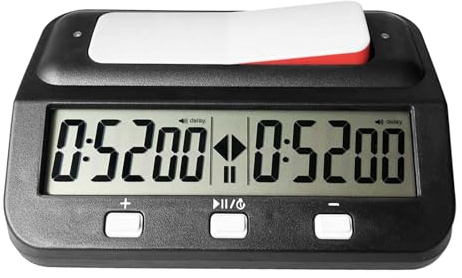 Temporizador de ajedrez digital multifuncional electrónico reloj de ajedrez para juegos de mesa