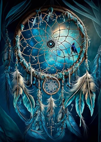 Puzzle 1000 Teile Indian Dreamcatcher - Traumfänger Symbolik | Leuchtender Traumfänger als indianisches Symbol voller Magie - Puzzle-Qualität made in Germany - Ulmer Puzzleschmiede