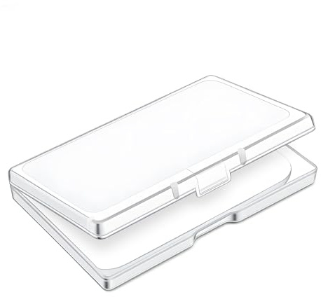 Eyelash Case, Eyelash Holder Case, Clear Compact Eyelashes Container, Portable Silicone False Lash Cases, Simple Lightweight Lash Storage Tool with Cover for Women Daily Travel Carry