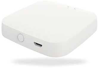 Gateway ZigBee 3.0 + Bluetooth BLE Mesh, APP TUYA Smart Life, 2 en 1 Hub domótica casa inteligente, 5 V 1 A, IP20, 61 x 61 x 16 mm, control remoto App