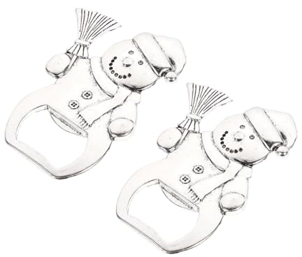 BESTYASH 4 Pezzi neve Natale apribottiglie natalizie cocktail apribottiglie Natale Papà per per
