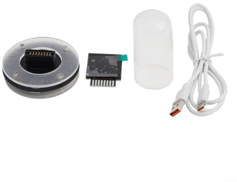 Pour station météo intelligente WiFi avec décoration de bureau, téléversements d'animation, album électronique, alarme tactile avec option son Didi et mise à jour automatique WiFi