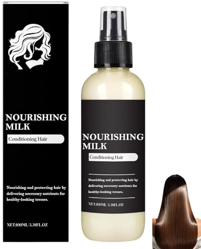 Après-shampoing sans rinçage au lait nourrissant pour cheveux secs et abîmés, adoucit et hydrate, apporte de la brillance, lisse les frisottis et démêle. (1pcs)