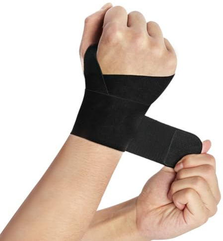 Beugo Wrist Support, Adjustable Elastic Wrist Strap for Men Women, Breathable Comfortable Hand Brace for Office Gym Tennis Fitness