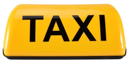 NIZEAMI 12V ÉTanche Top Magnetic Meter Lampe Lampe de Cabine LumièRe LED Lampe de Signalisation Taxi - Jaune