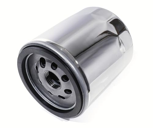 WTMT Ölfilter Chrom - Für Harley Evo Twin Cam Sportster Dyna Softail Fat Boy Heritage