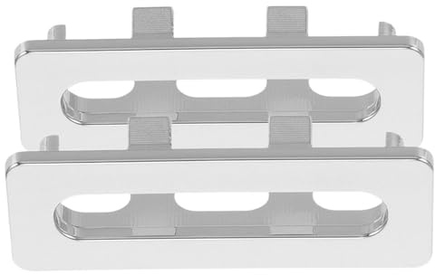 ABOOFAN Inserto de Desbordamiento para Fregadero de Cocina y Baño, Anillo de Plástico Blanco, 2 Unidades Diseño Estético para Lavabos y Desagües