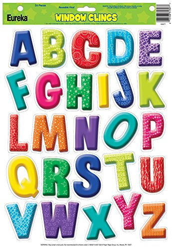 Eureka Color My World Alphabet Window Clings (836071)