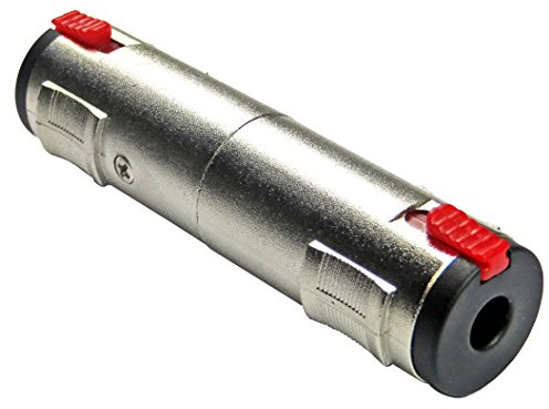 keepdrum ADA079 Klinken-Kupplung 6,35mm Buchse zu Buchse Adapter Stereo