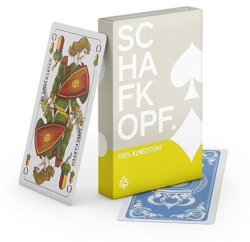 TS Spielkarten Schafkopf Karten aus 100% Kunststoff (Plastik +) Bayerisches Blatt, wasserfest - Tarock, Binokel, Sauspiel