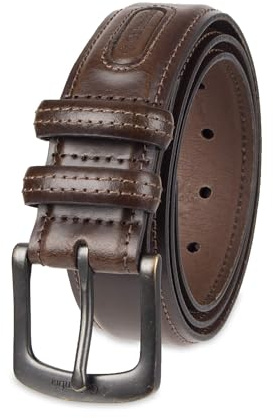Columbia Men's Double Loop Belt-Casual Dress with Single Prong Buckle for Jeans, Khakis