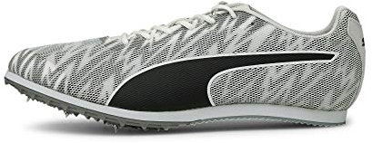 PUMA evoSPEED Star 7, Zapatillas de atletismo, Unisex adulto, Puma White-Puma Black-Puma Silver, 44 EU