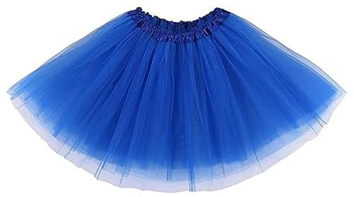 XINXIYAN Blue Tutu Women Adults Girls Costume Skirts 5 Layers Mardi Gras Outfit Halloween Costume Dress Party Favor Running Tutu