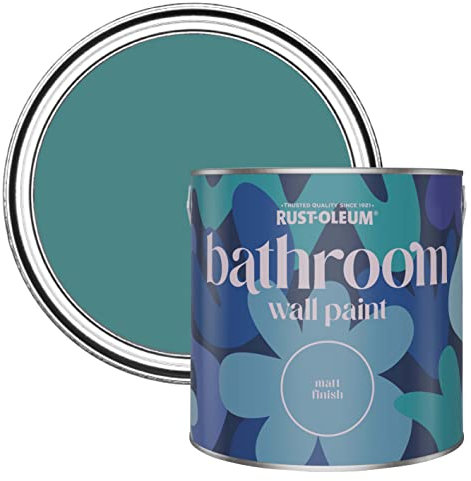 Rust-Oleum Green Water-Resistant Bathroom Wall & Ceiling Paint - Peacock Suit 2.5L