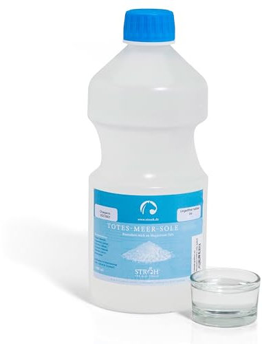 STRÖH Totes Meer Sole 2,5% (1l) Inhalation • Hustensaft Pferd • Regeneration der Atemwege bei Pferden • Bei Atemwegserkrankungen & Allergie