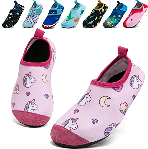 Water Shoes for Kids Girls Boys Toddler Beach Shoes Aqua Socks for Pool Swimming Shoes Non Slip Quick Dry Barefoot Skin Outdoor