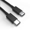 Justcom USB-C Ladekabel für Caterpillar CAT S62 Pro Schwarz 3 m Handy Schnellladekabel Datenkabel