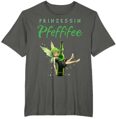 Prinzessin Pfeffifee Pfefferminz Likör Saufen Party Pfeffi T-Shirt