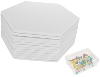 Toyvian 12 Stück Schallschutzmatten Hexagon Weiß Dichte Schallabsorbierende Wandplatten Für Raumakustik Schalldämmung Von Wänden Decken Und Türen