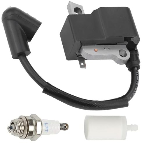 ZAMDOE Tändmodulspole med tändstift för Husqvarna 435 435E 440E 445 445 E 450 450E motorsåg för Jonsered CS2245 CS2245S CS2250S motorsåg ersätter 573935702 54243801 573935701 505427201