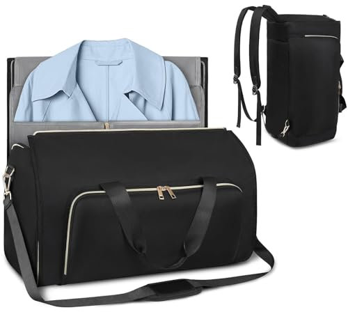 Generic 4-in-1 Kleidersack Reisetasche, Anzugtasche Reise Garment Duffle Bag Für Damen Und Herren, Reisetasche Rucksack Handgepäck, Convertible Garment Bag