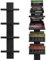 NIUBEST Scaffale da parete verticale a 2 livelli, mensole a colonna, impilabili, decorative, moderne, per decorare la casa, per soggiorno, camera da letto, ufficio, resistente, confezione da 2 (nero)