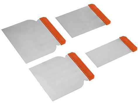 Set Di Spatole Per Stucco,Spatole in Metallo Acciaio Inox,Vernice E Raschietto per Muro,Riparazione Spatola in Acciaio Inossidabile,Muro a Secco Putty Knife Paint Scraper,Spatola per Stucco,4PCS